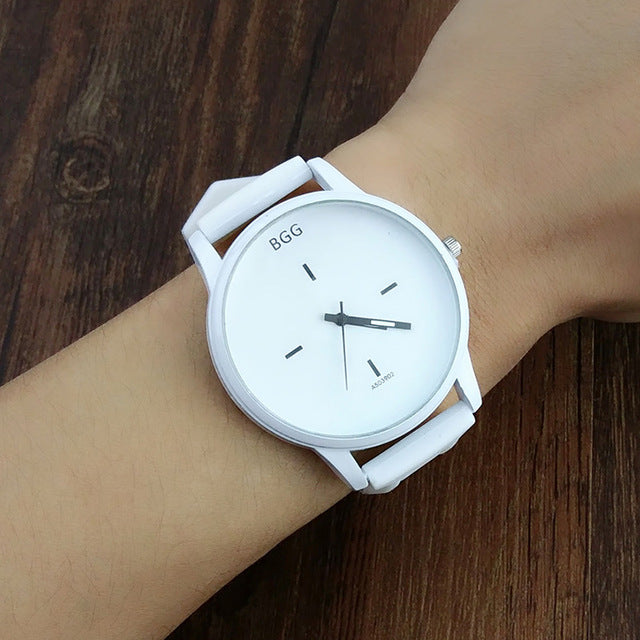 Clean White Large Dial Watch