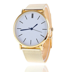 Casual Gold Stainless Steel Dress Watch