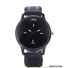 Large Dial Wrist Watch Black Silicone Strap