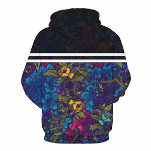 Saturated Floral Hoodie