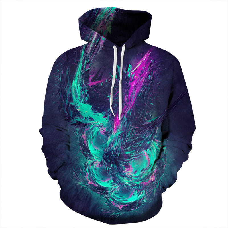 Neon Green Sharding Hoodie