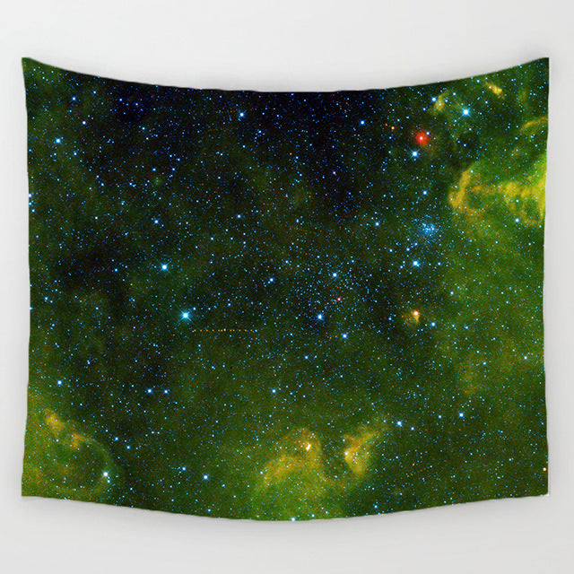 Green Spacedust Tapestry