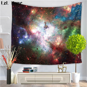 Floods of Space Color Wall Tapestry
