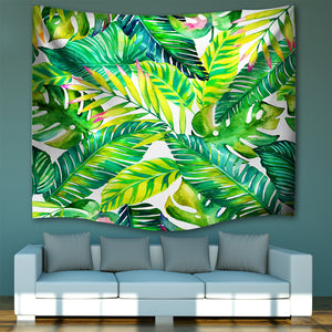 Bright Jungle Fronds Tapestry