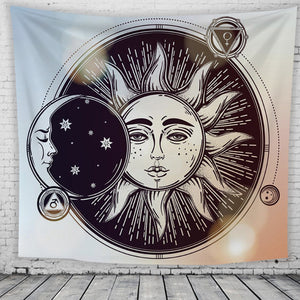 Moon Orbit Sun Tapestry